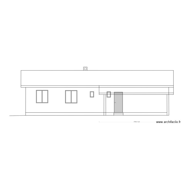 facade NO. Plan de 0 pièce et 0 m2