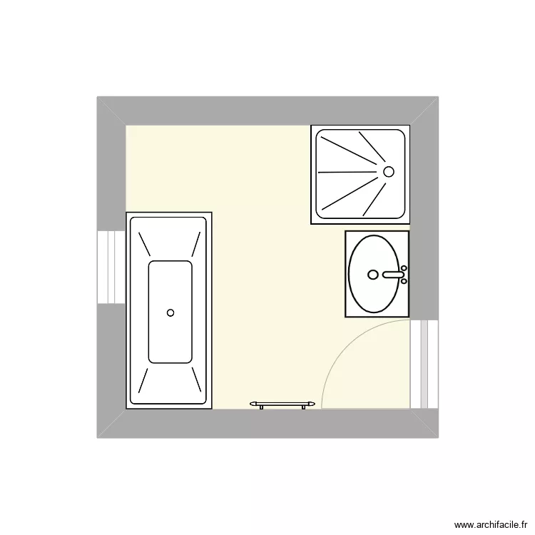 SALLE DE BAINS MAISON. Plan de SALLE DE BAINS MAISON. Plan de