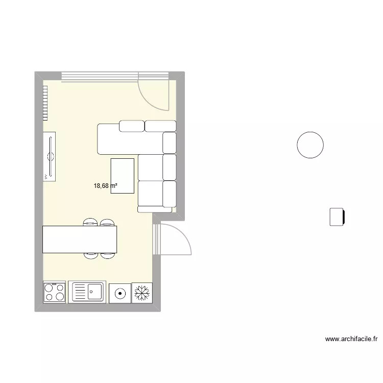 nouvel appart. Plan de 1 et 19 m² nouvel appart. Plan de 1 et 19 m²