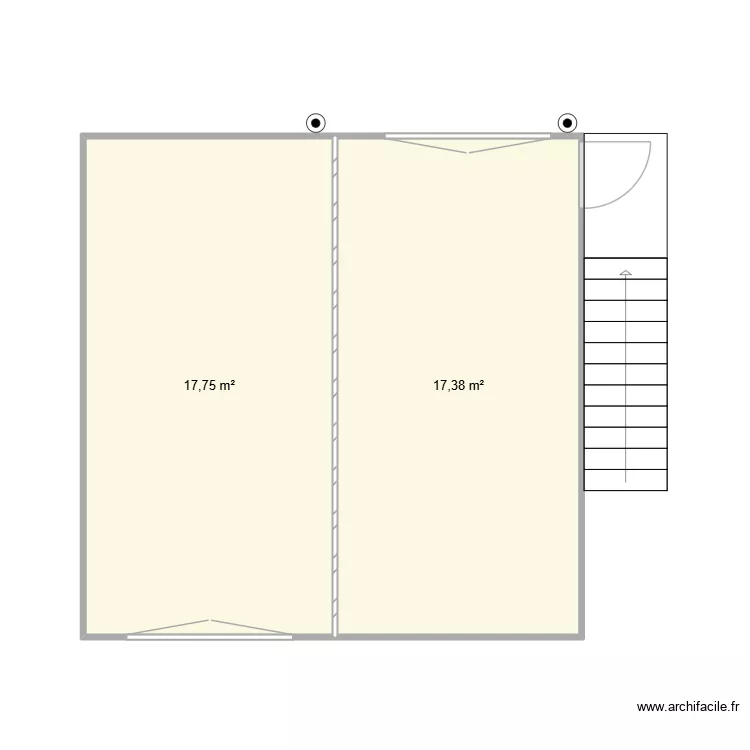 +-600 x 600 cm superposition. Plan de 2 et 35 m² +-600 x 600 cm superposition. Plan de 2 et 35 m²