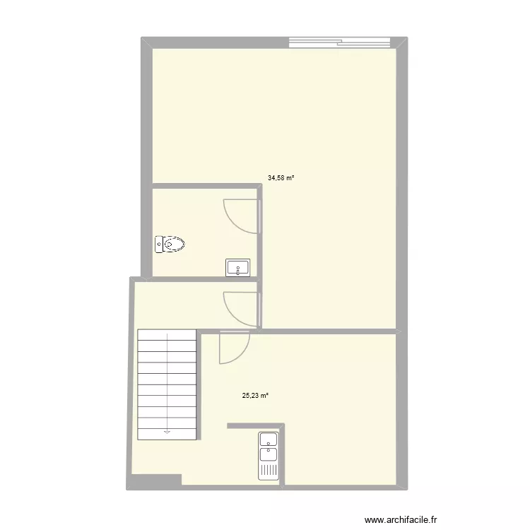 TASTY PLAN DE CAMPAGNE. Plan de 2 Pièces et 60 m² TASTY PLAN DE CAMPAGNE. Plan de 2 Pièces et 60 m²