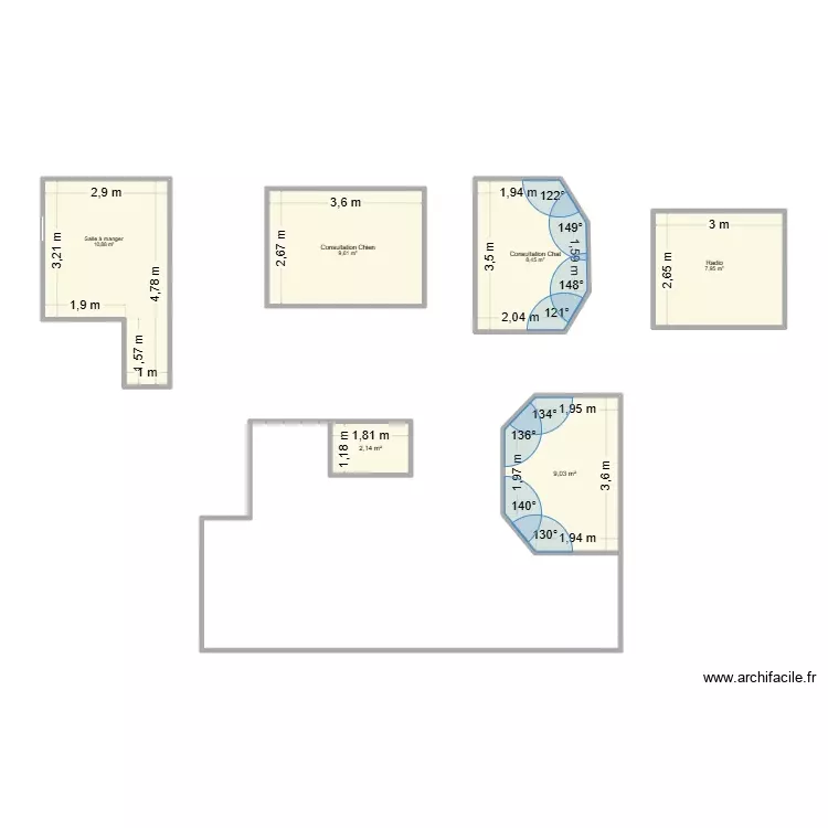 pièces clinique. Plan de 6 Pièces et 48 m² pièces clinique. Plan de 6 Pièces et 48 m²