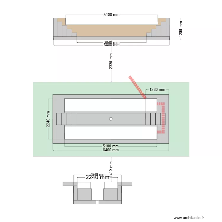 FONDATION PONT CISEAUX. Plan de 