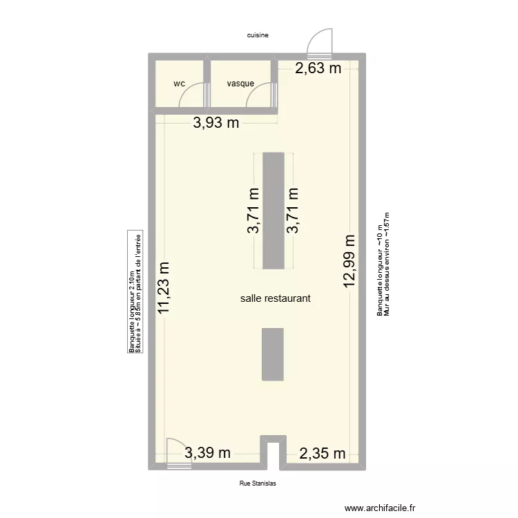 plan brasserie pour archi. Plan de 3 et 83 m² plan brasserie pour archi. Plan de 3 et 83 m²