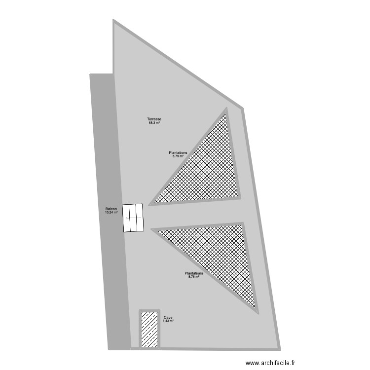 George c. Plan de 5 pièces et 121 m2