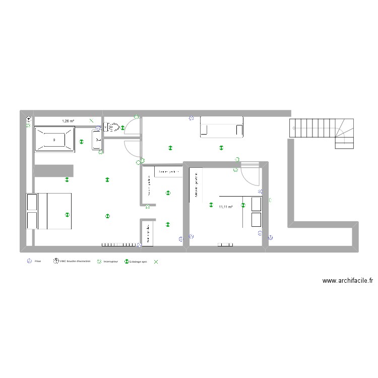 Etage 2 Chambres NVX. Plan de 0 pièce et 0 m2