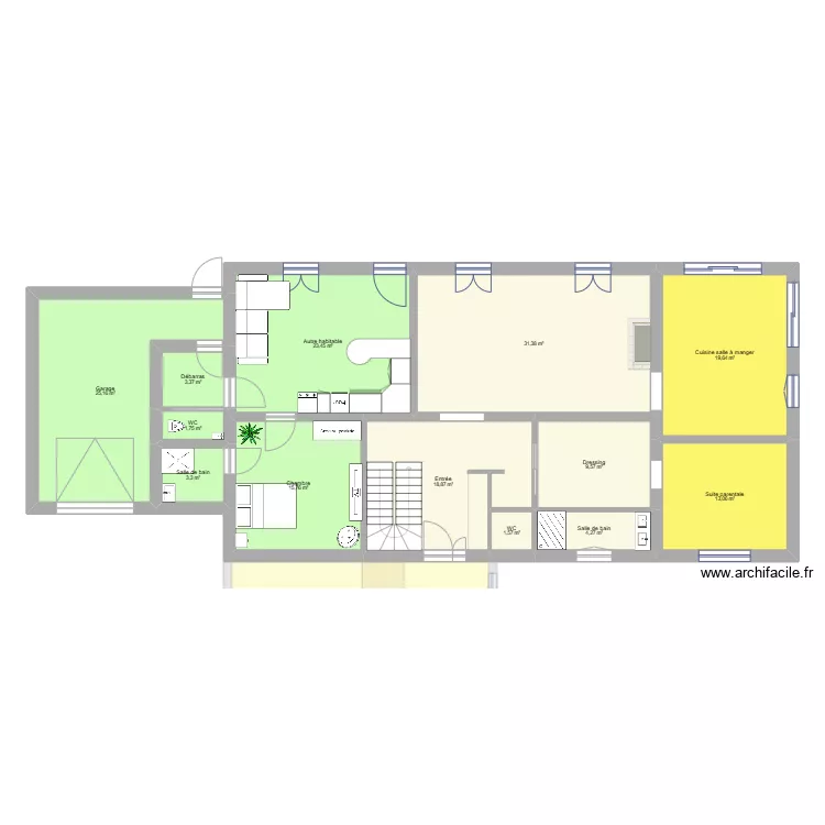 maison. Plan de 0 pièce et 0 m2