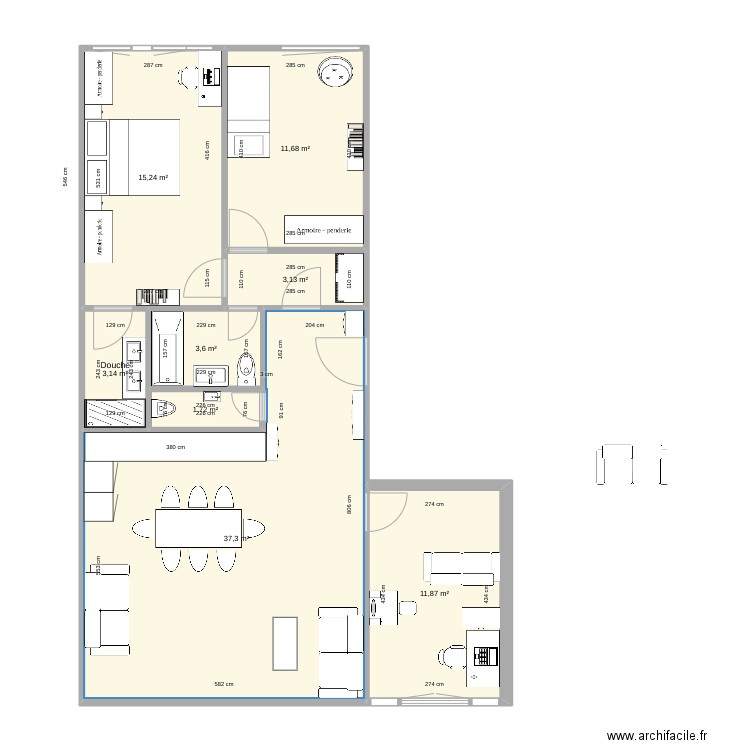 Bât A version B. Plan de 0 pièce et 0 m2
