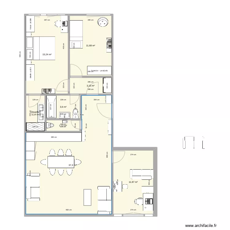 B&acirc;t A version B. Plan de 