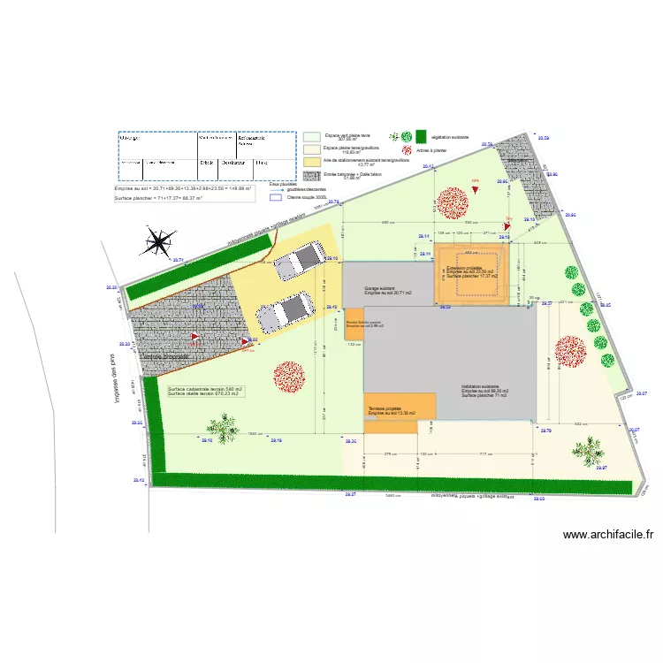 plan de masse projeté Rev1. Plan de plan de masse projeté Rev1. Plan de