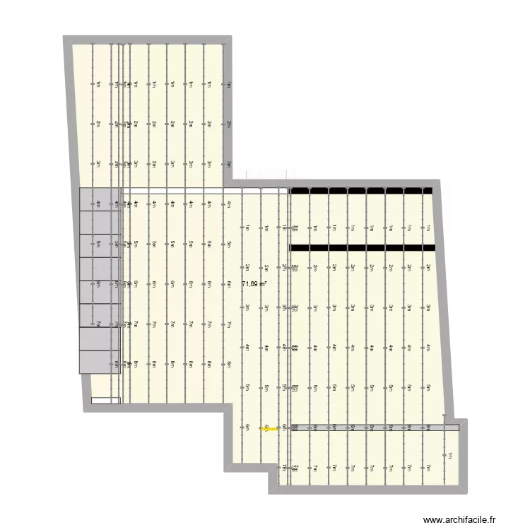terrasse v2. Plan de 1 et 72 m² terrasse v2. Plan de 1 et 72 m²