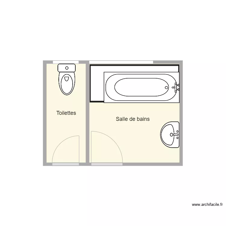 plan avant travaux Magueur. Plan de 