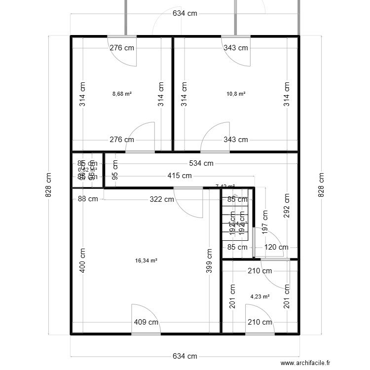 Froment. Plan de 12 pièces et 114 m2