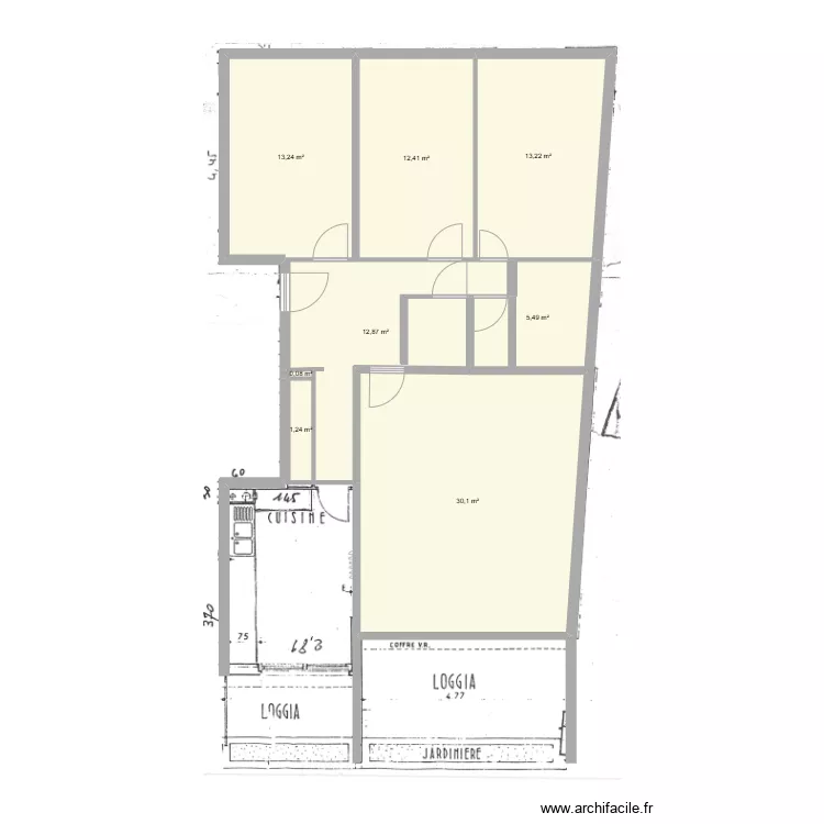 Poucel 1er étage. Plan de Poucel 1er étage. Plan de