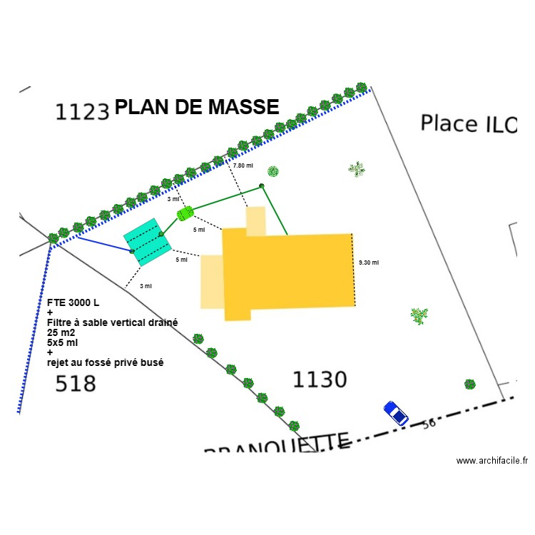 Bousquet. Plan de 0 pièce et 0 m2