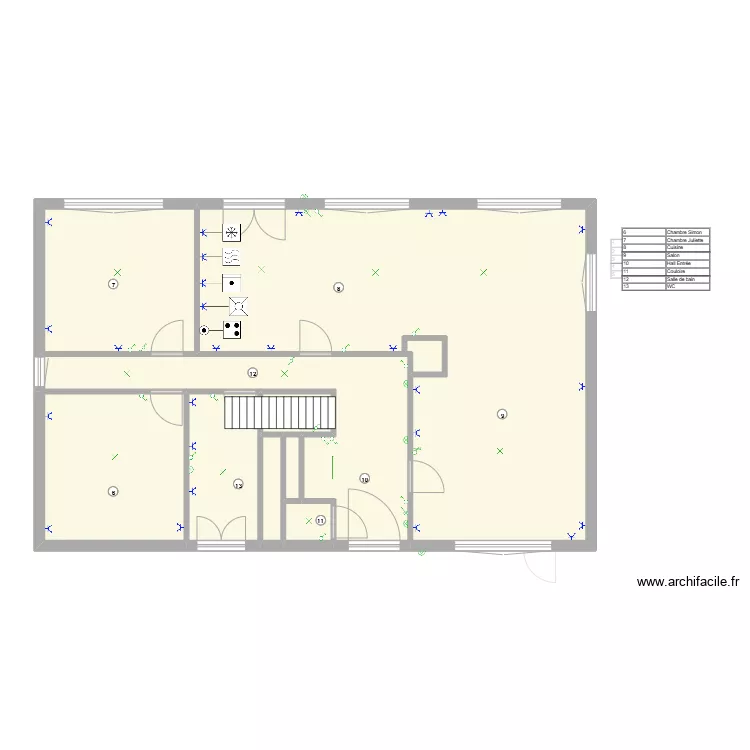 Plan sans spot. Plan de 