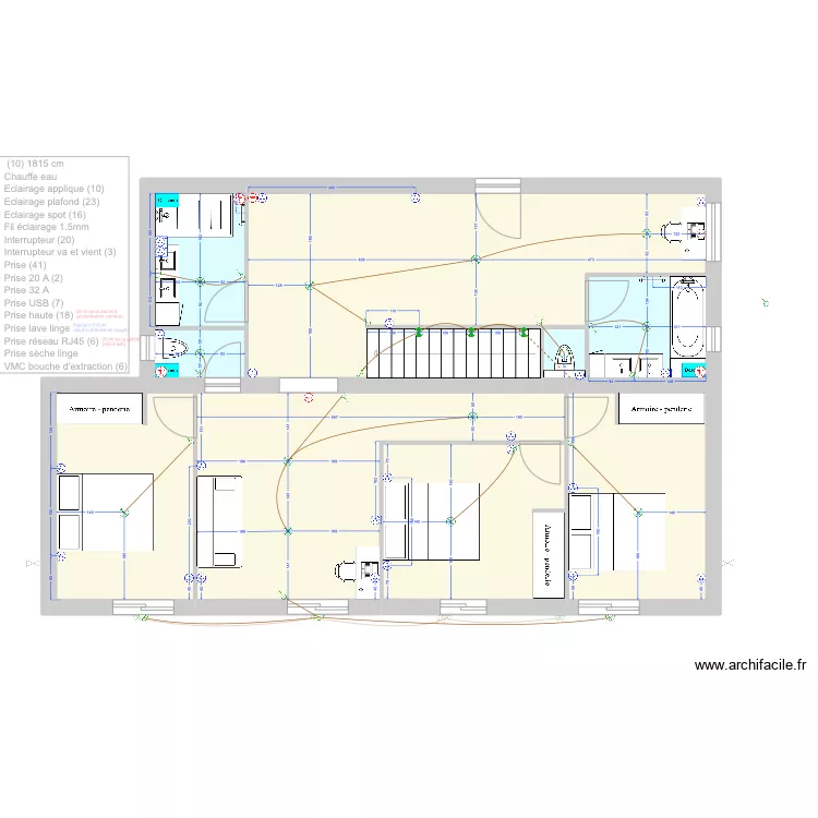 GARAVAN - Electricit&eacute; v1.7 r&eacute;duite. Plan de 