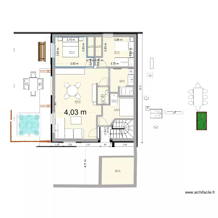 Nv chalet 4. Plan de Nv chalet 4. Plan de