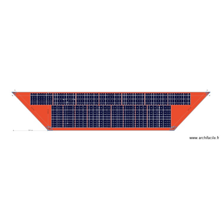 Toiture avec 17 panneaux (projet). Plan de 0 pièce et 0 m2