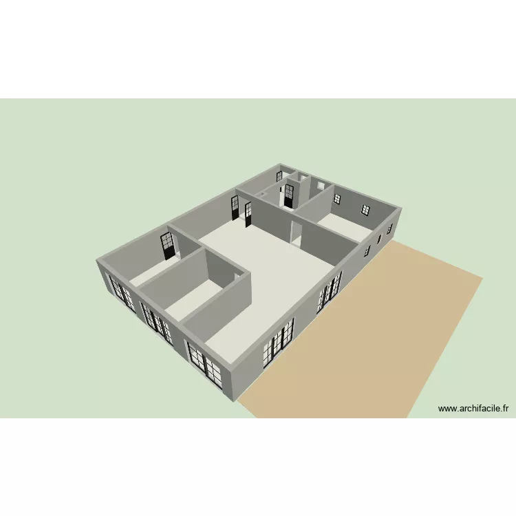 BLED2. Plan de 8 Pièces et 156 m²