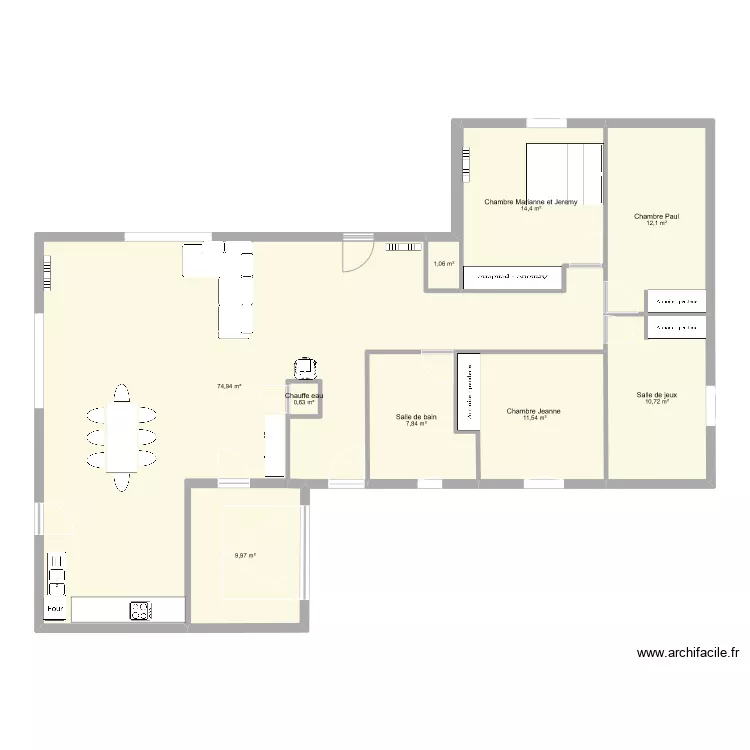 maison. Plan de 