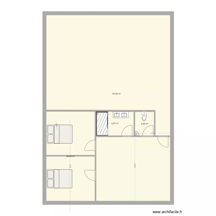 LOGEMENT GUJAN MESTRAS. Plan de 4 Pièces et 130 m² LOGEMENT GUJAN MESTRAS. Plan de 4 Pièces et 130 m²