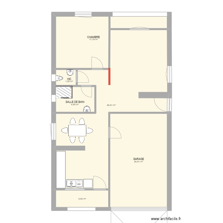 MON PLAN. Plan de 6 pièces et 102 m2