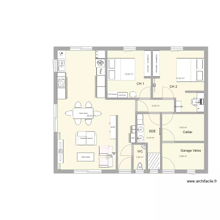 Saintes ACCO. Plan de 
