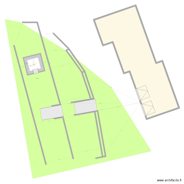 Talu. Plan de 1 pièce et 161 m2
