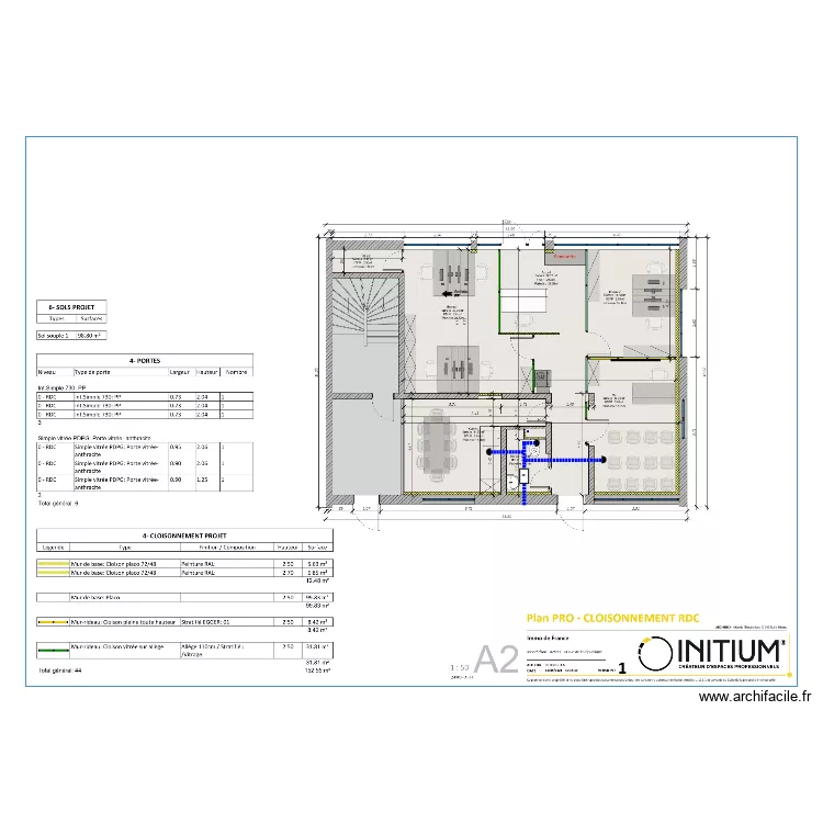 Immo de france Montbrison VMC. Plan de 
