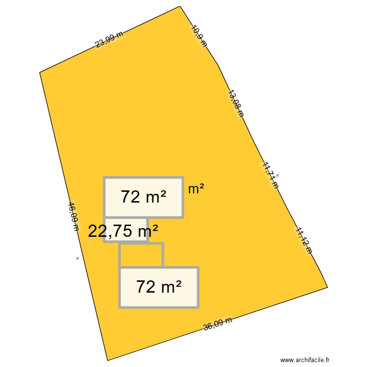 albitreccia. Plan de 3 pièces et 167 m2