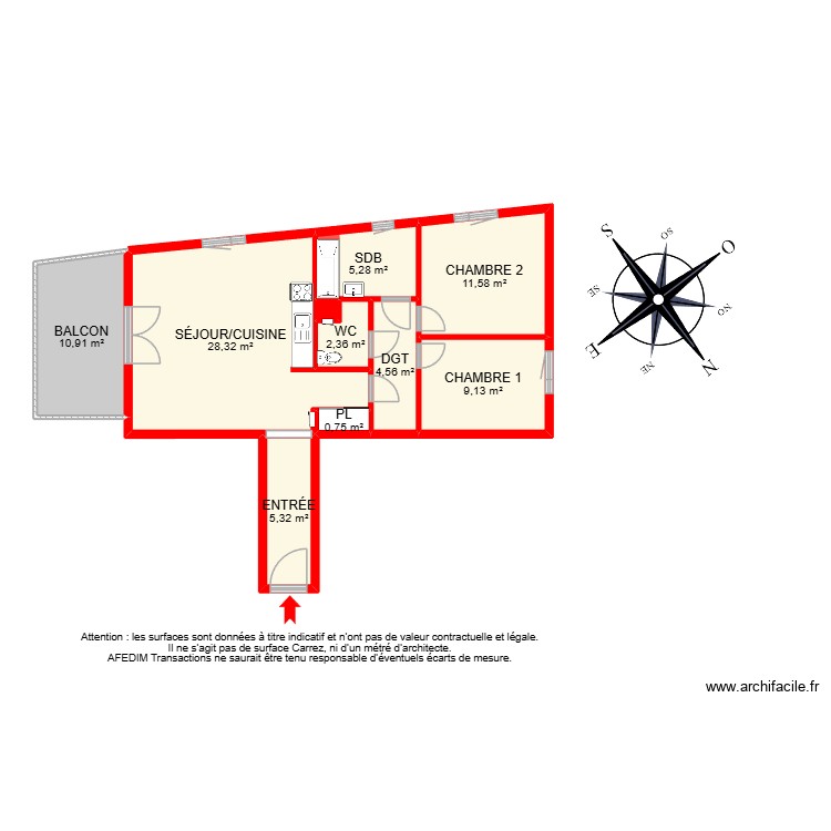 BI 26069. Plan de 0 pièce et 0 m2