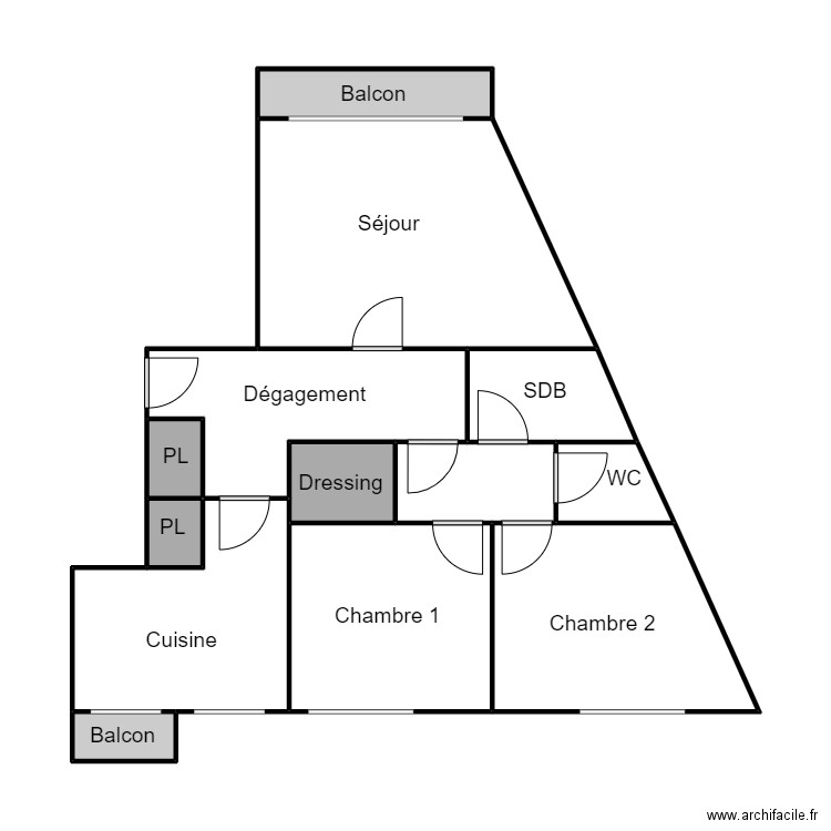 Plan CHABAS. Plan de 0 pièce et 0 m2