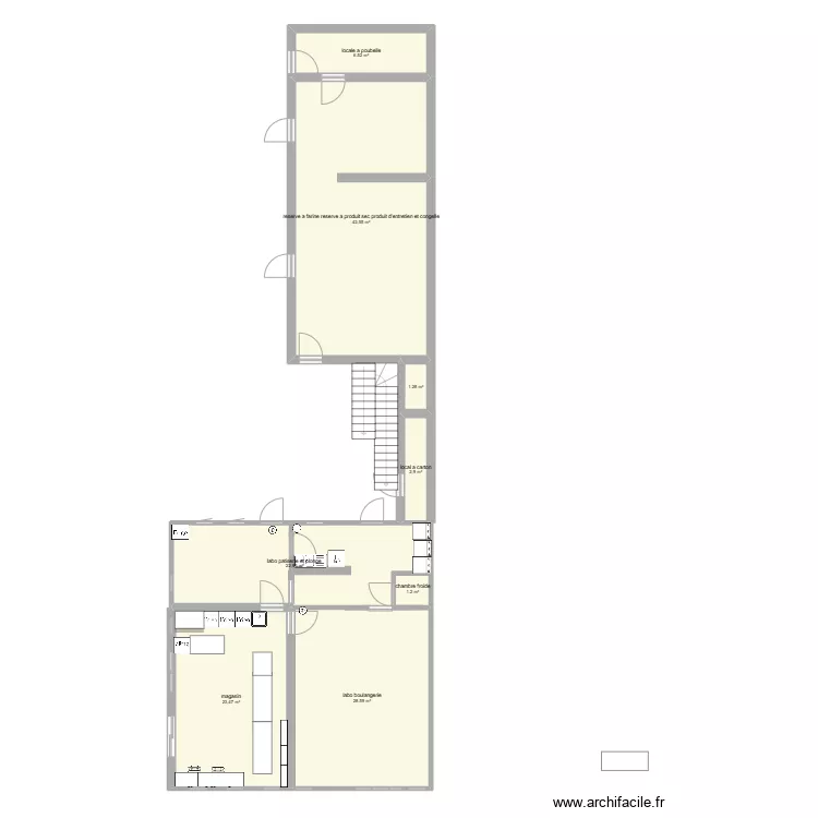 boutique boulot. Plan de 