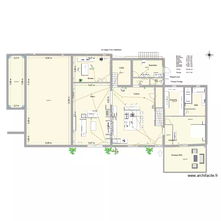 MAS TERRE ET NATURE FUTUR REVU avec piscine interieur 4. Plan de 