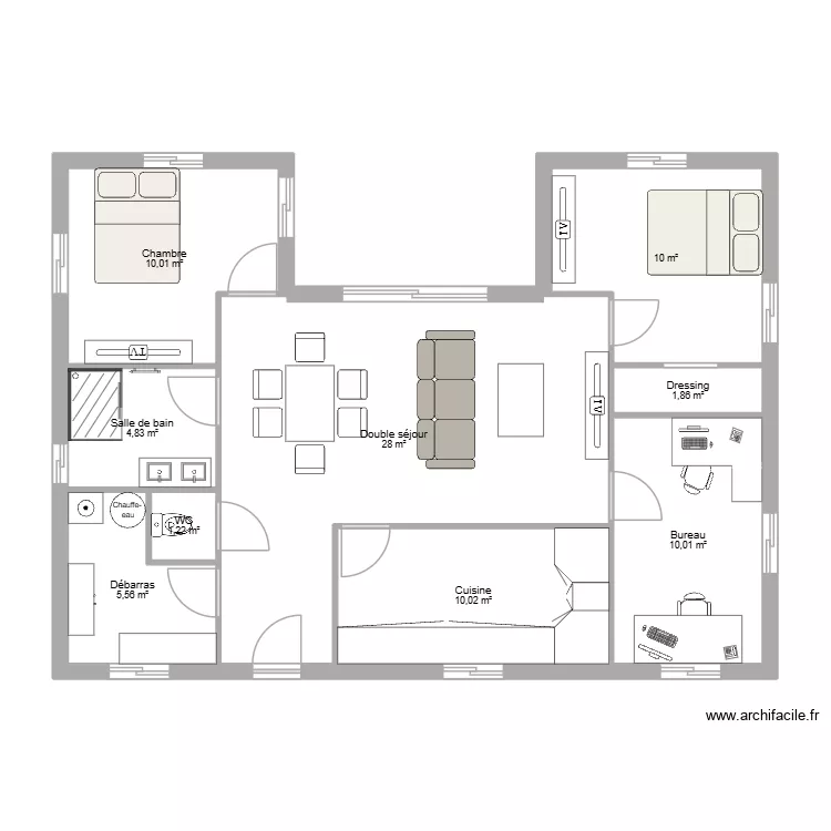 Plan AL v4. Plan de 9 Pièces et 82 m² Plan AL v4. Plan de 9 Pièces et 82 m²