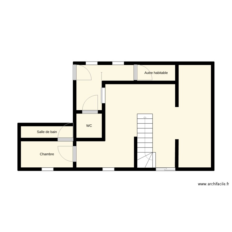 1 activité. Plan de 6 pièces et 41 m2
