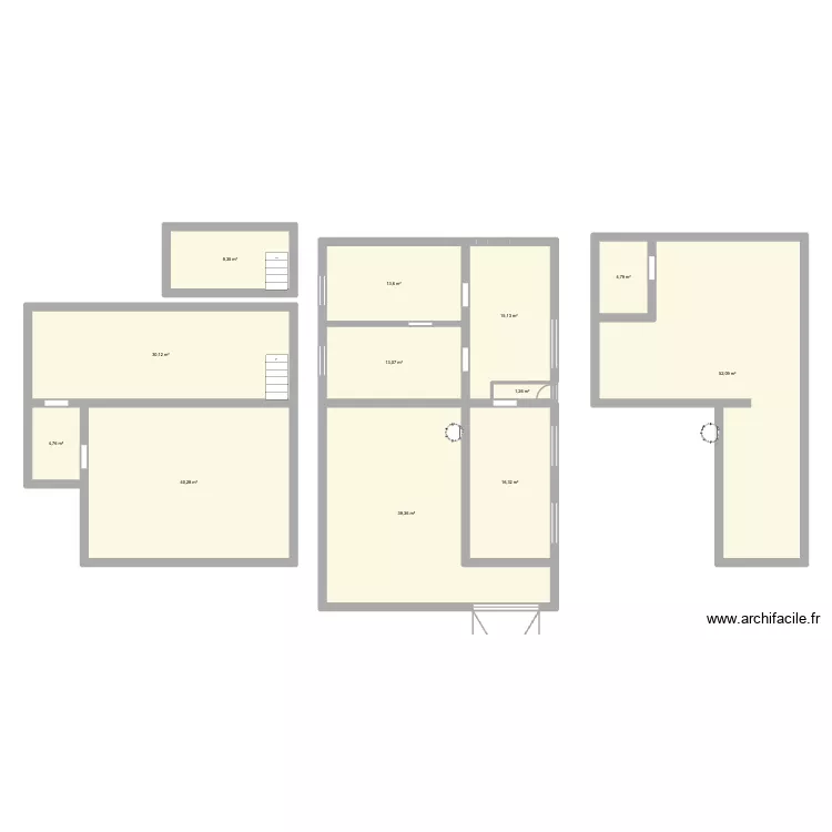 La plagne. Plan de 12 et 240 m² La plagne. Plan de 12 et 240 m²