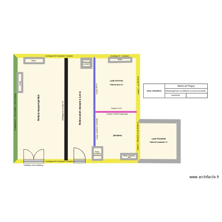 Plan de Poigny . Plan de 0 pièce et 0 m2