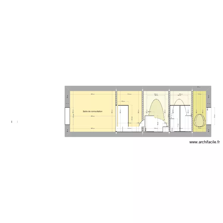 Coupe transversale. Plan de 