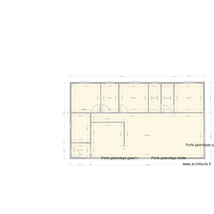 Intérieur maison 8 x 14 2025. Plan de 8 pièces et 102 m2