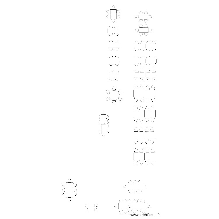 Restaurant des Tuileries. Plan de 0 pièce et 0 m2