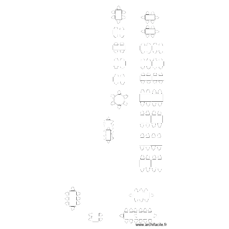 Restaurant des Tuileries. Plan de 