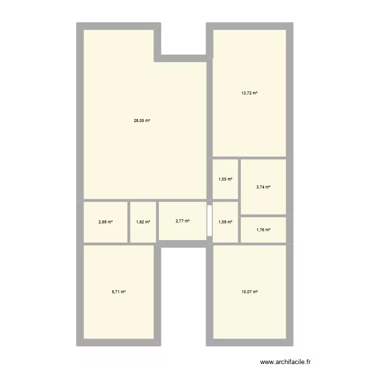 CHATILLON. Plan de 11 et 77 m² CHATILLON. Plan de 11 et 77 m²