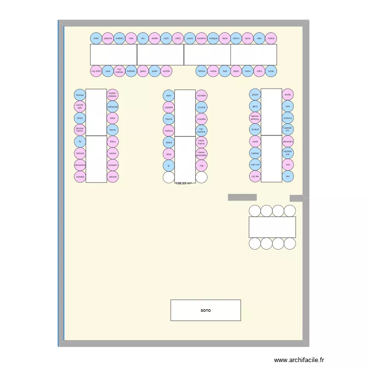 plan de table. Plan de 