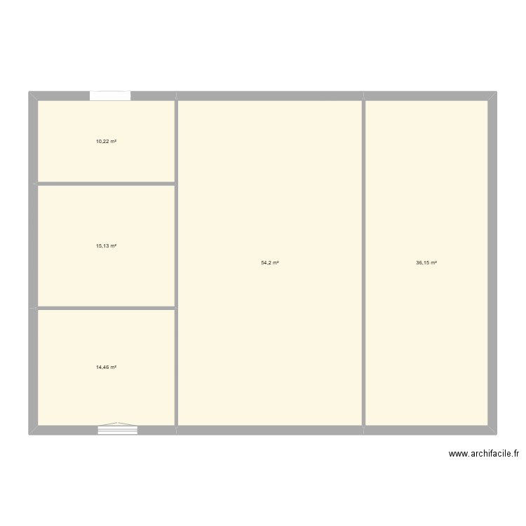 MAISON. Plan de 5 pièces et 130 m2