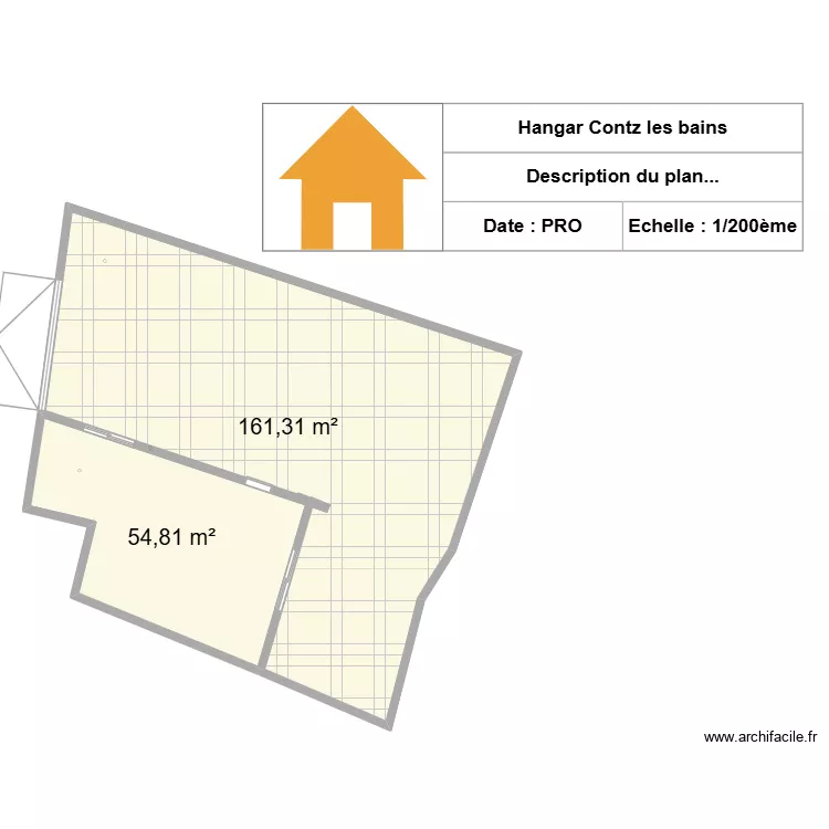loli. Plan de 2  et 216 m²