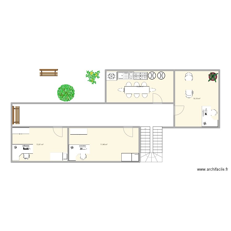 chrysalide 3eme étage. Plan de 0 pièce et 0 m2