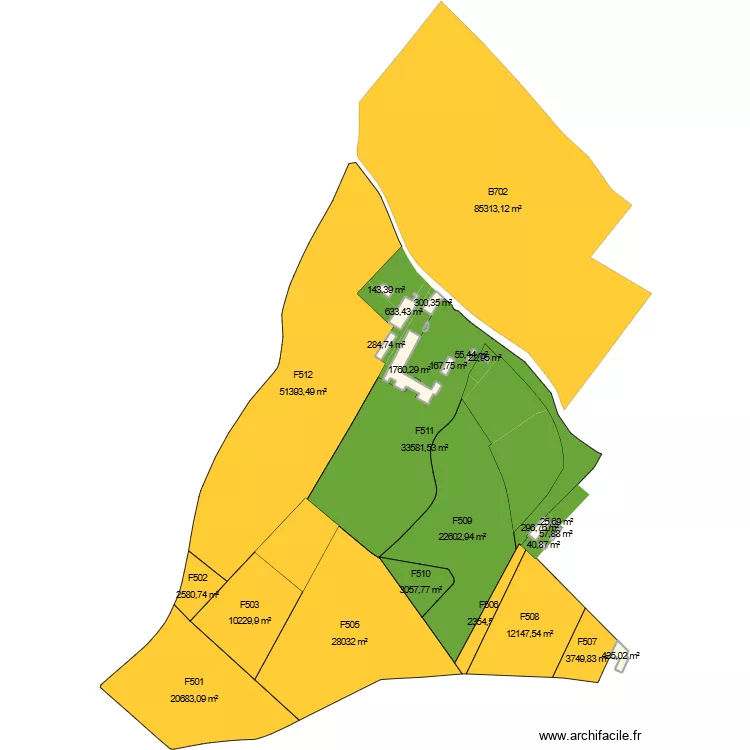 Chateau Myrat. Plan de 