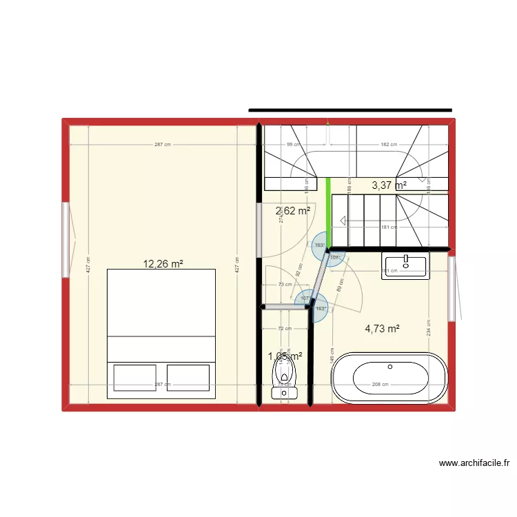 1er etage  catherine 3 eme version. Plan de 